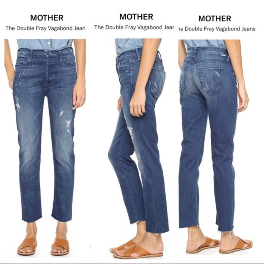 MOTHER The Double Fray Vagabond Jeans 26